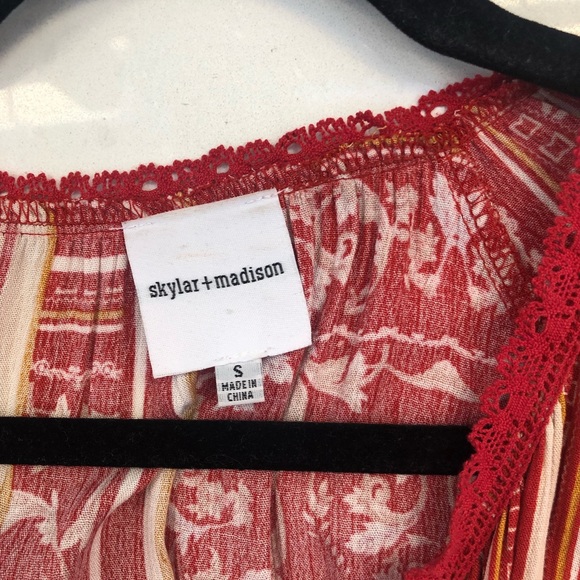 Skylar&Madison rayon ruffle slip-on Sz small - Picture 5 of 7